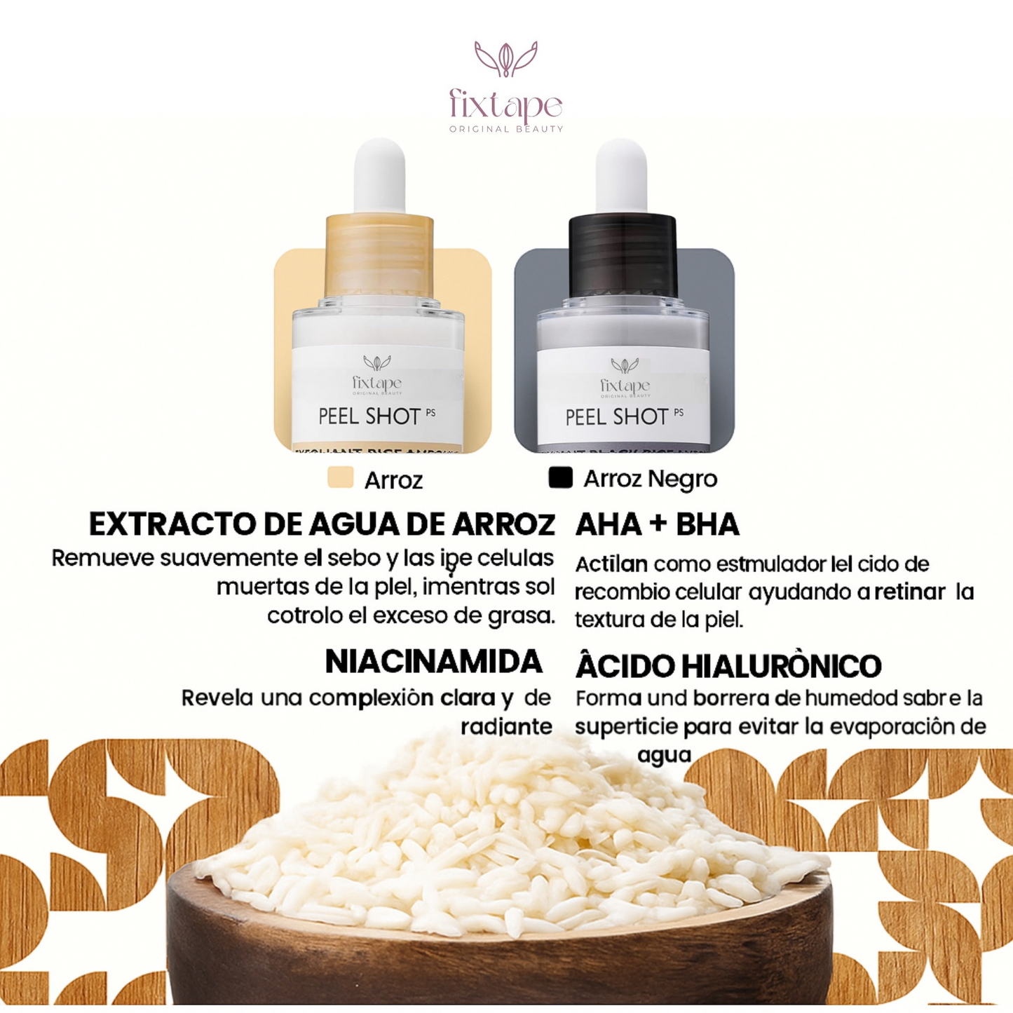 Peel Shot Exfoliante De Arroz Anti-Puntos Negros - 80ml
