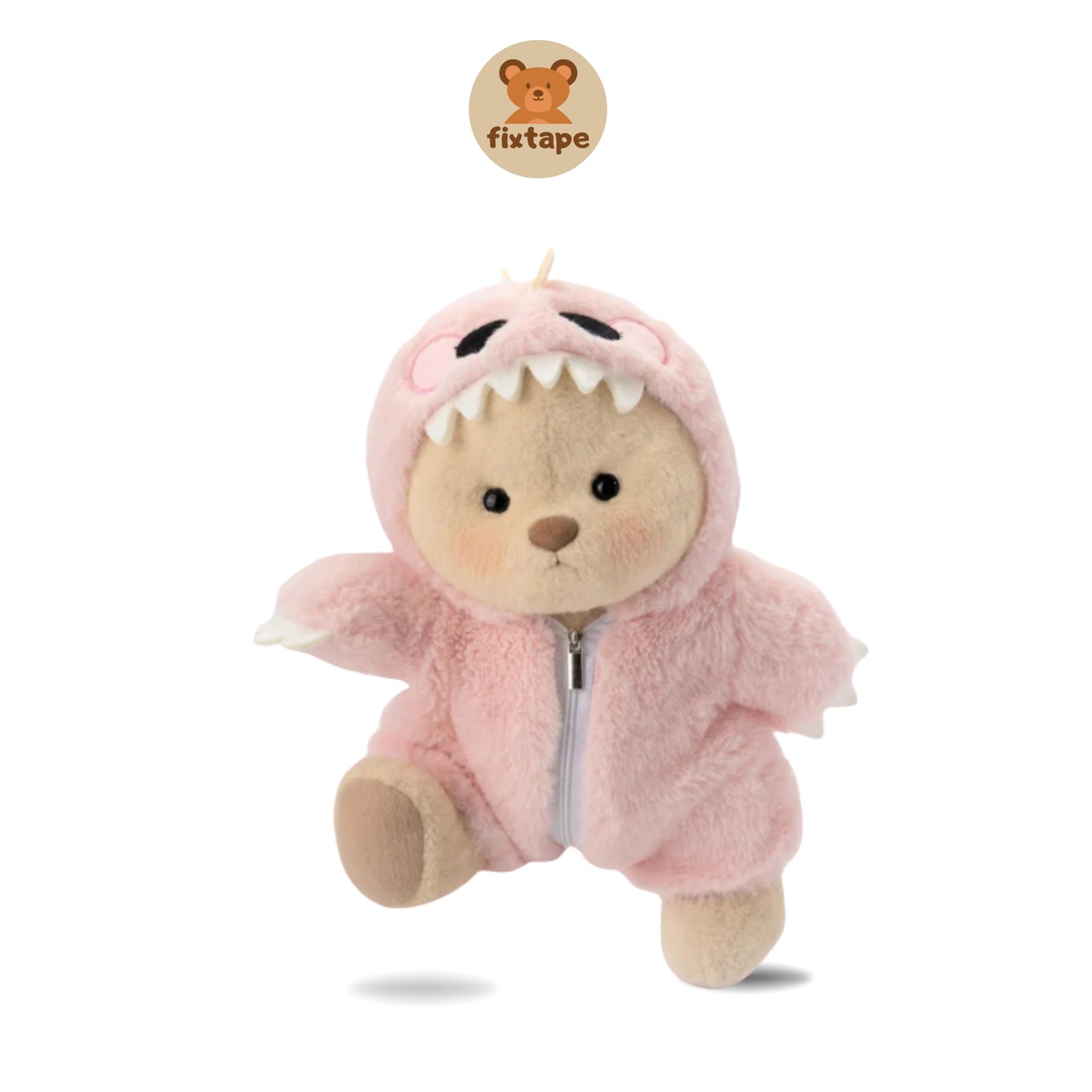 Teddy Bear Dino Rosa / Adorable Osito Hecho a Mano