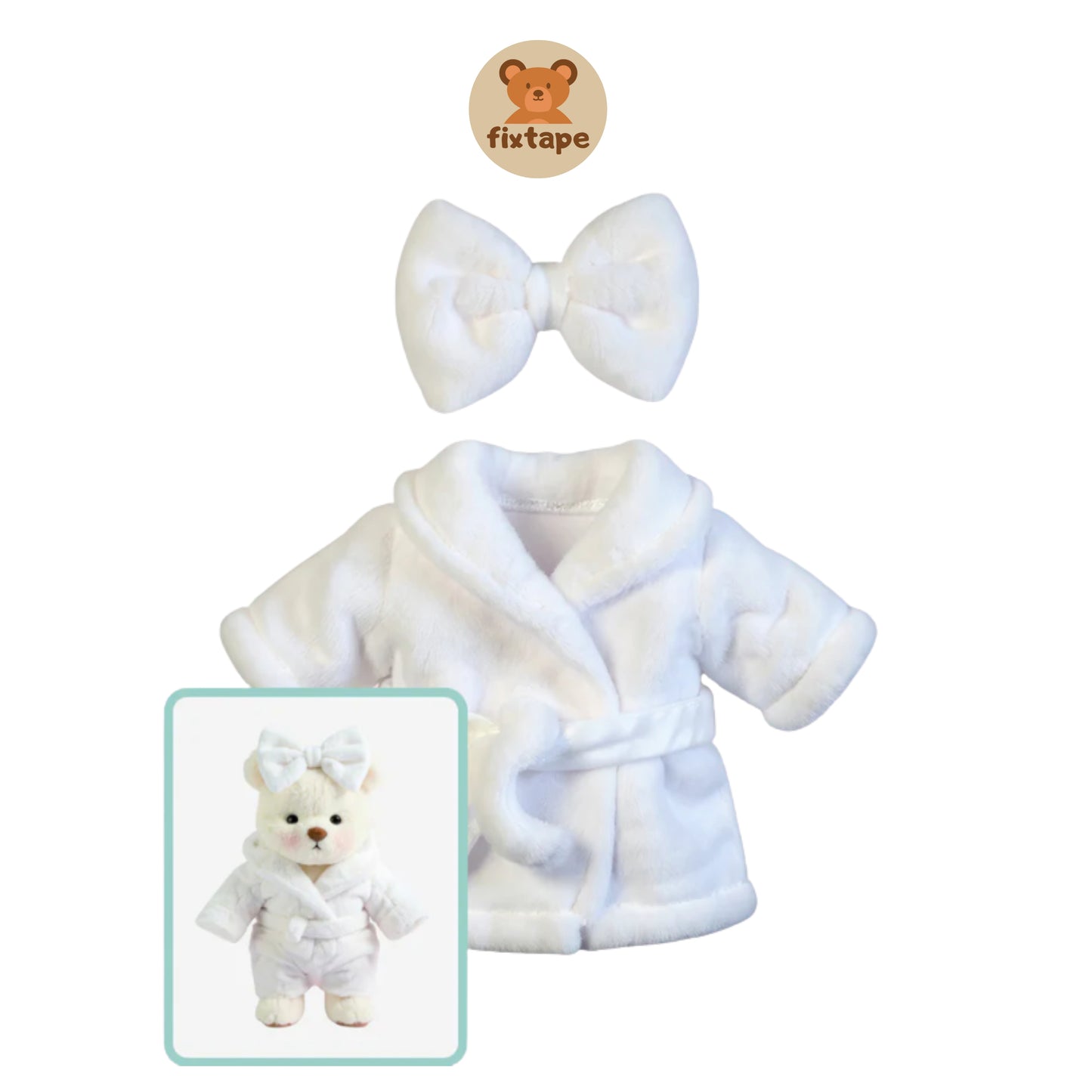 Teddy Bear Albornoz / Adorable Osito Hecho a Mano