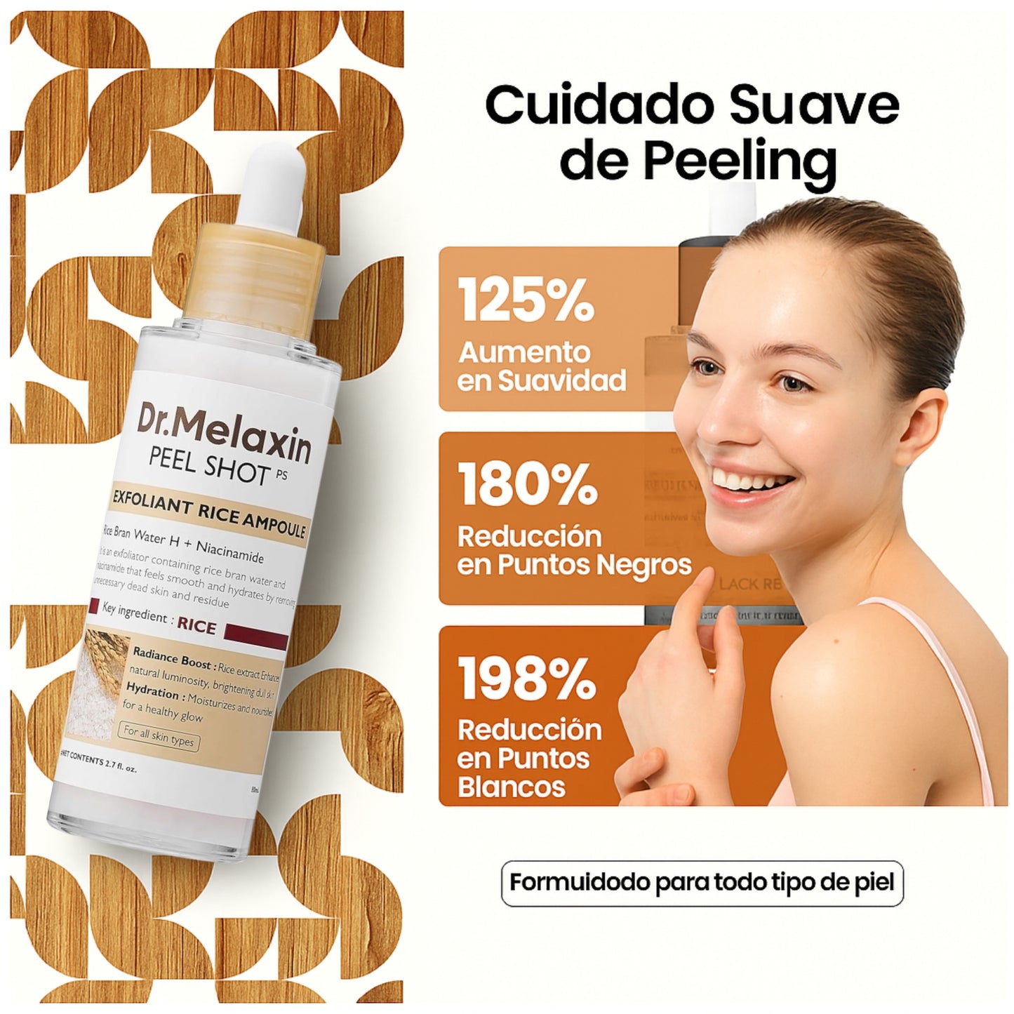 Peel Shot Exfoliante De Arroz Anti-Manchas/Acné - 80ml
