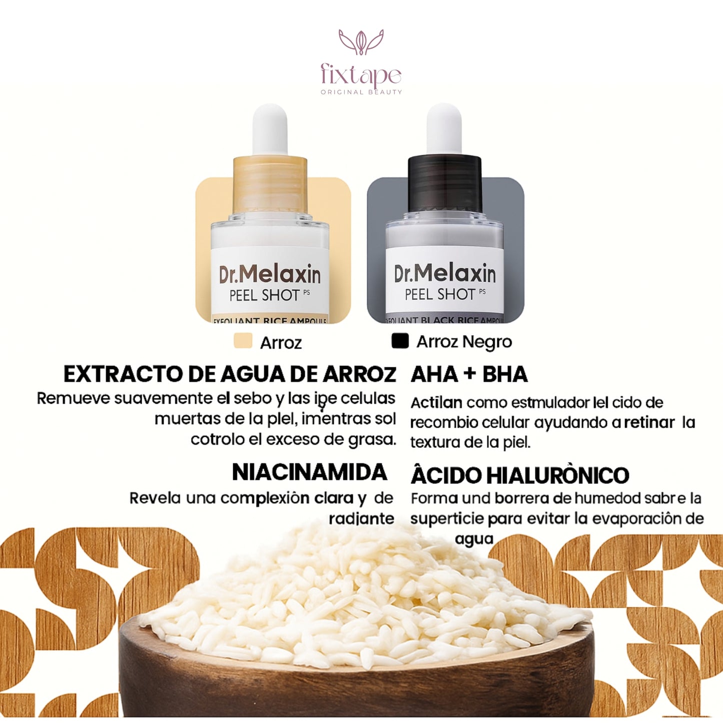 Peel Shot Exfoliante De Arroz Anti-Manchas/Acné - 80ml