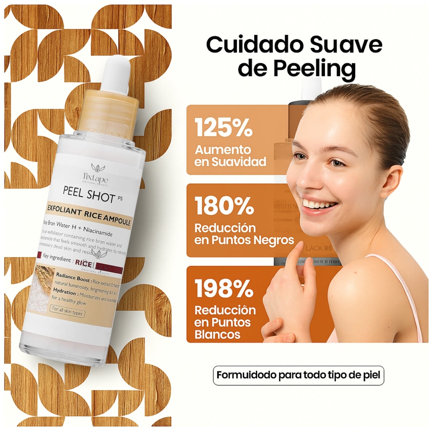 Peel Shot Exfoliante De Arroz Anti-Puntos Negros - 80ml