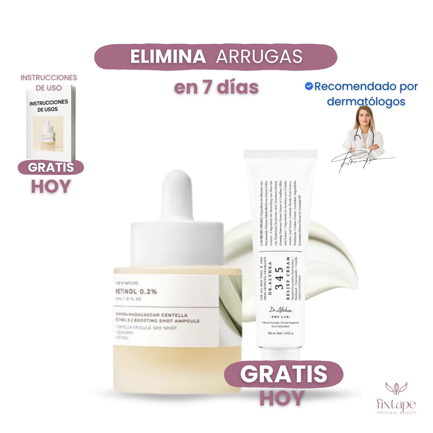 Sérum de Retinol 0.2% Anti arrugas - 30ml