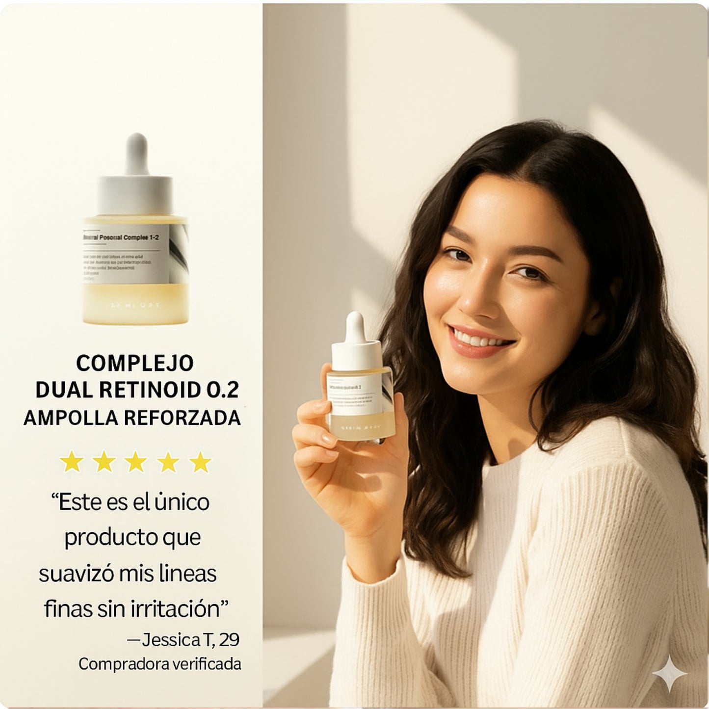 Sérum de Retinol 0.2% Anti arrugas - 30ml