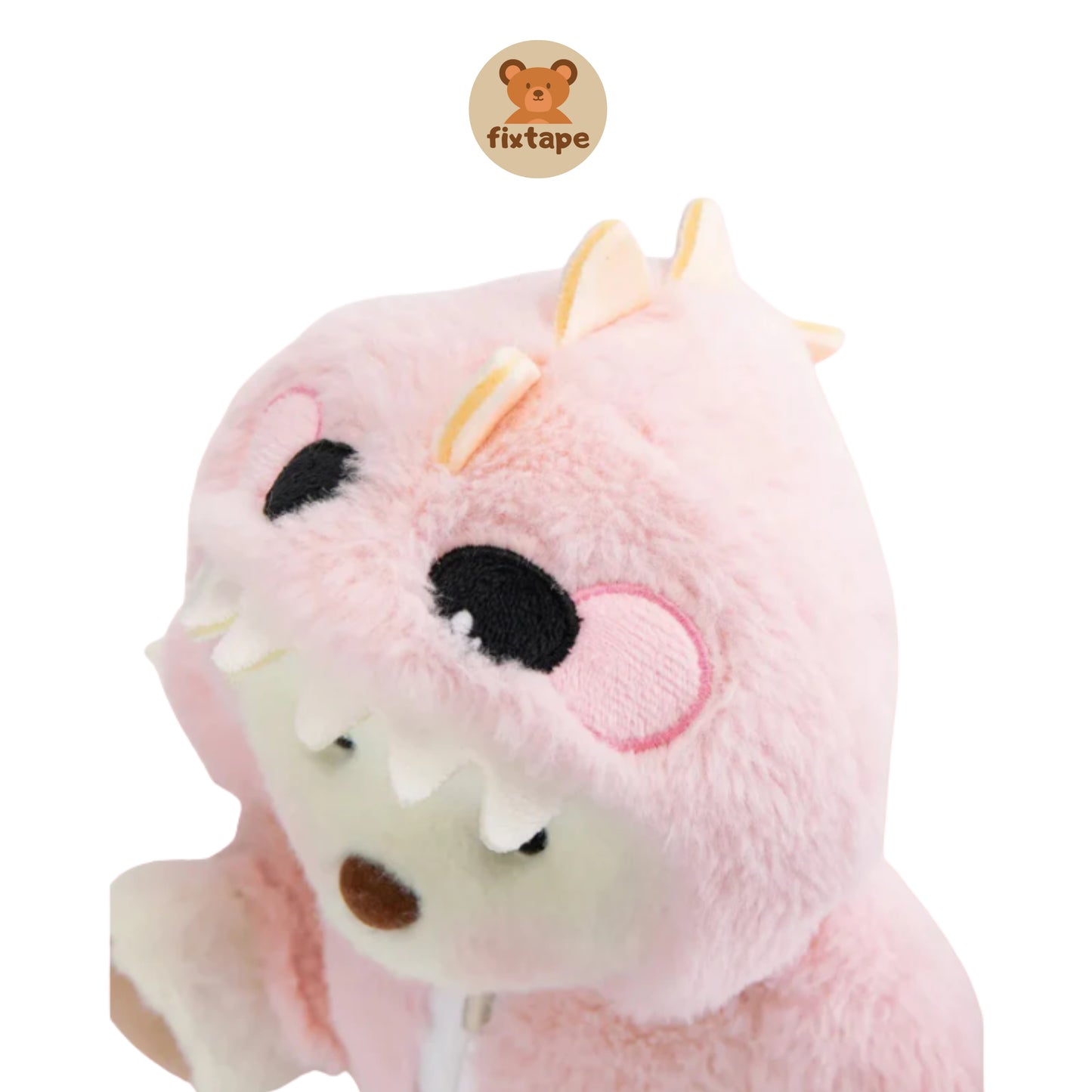 Teddy Bear Dino Rosa / Adorable Osito Hecho a Mano