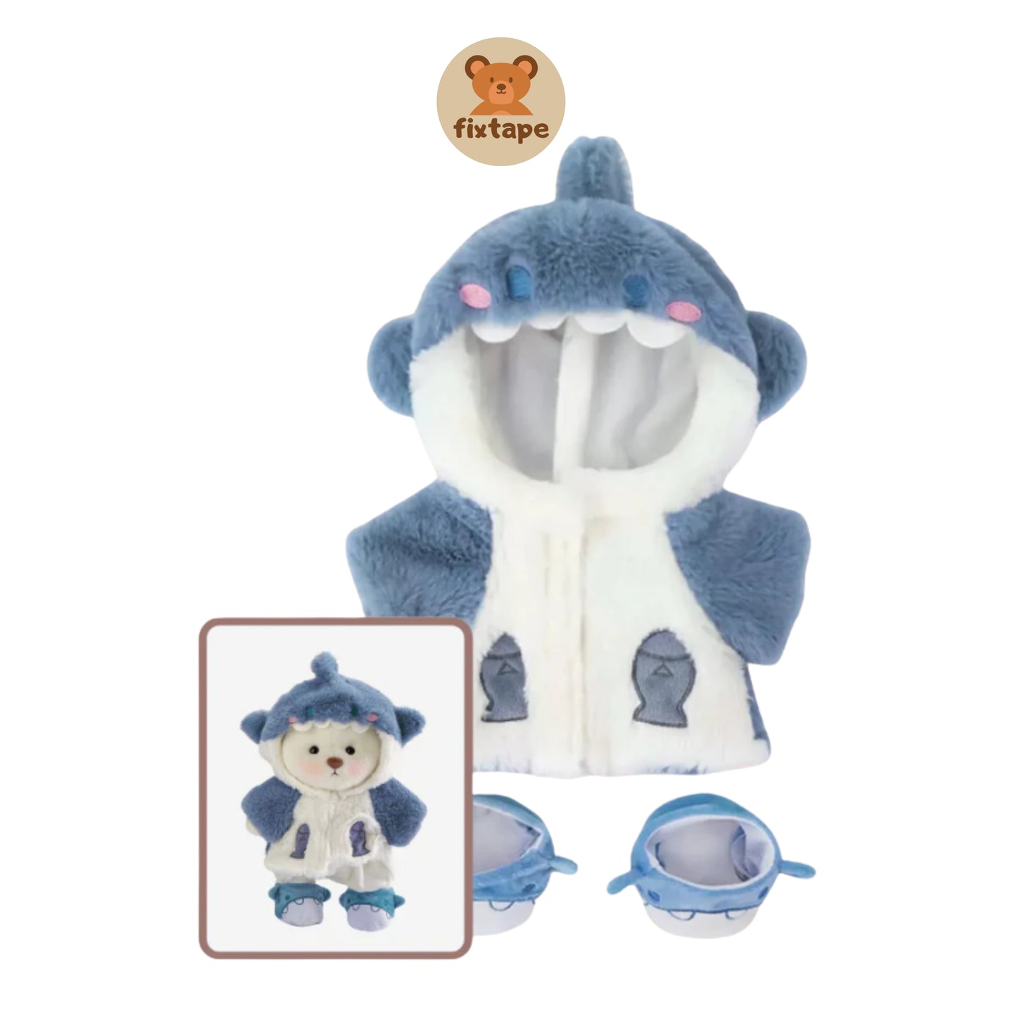 Teddy Bear Tibu Azul / Adorable Osito Hecho a Mano